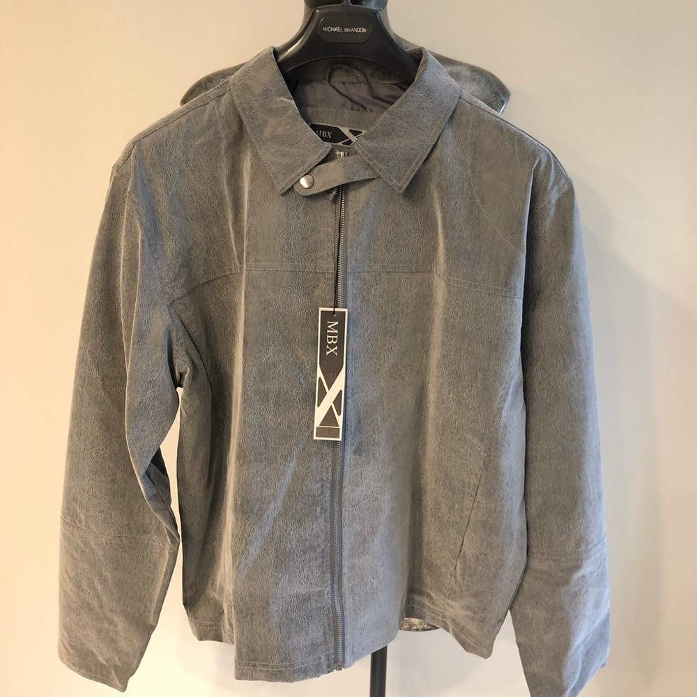 NEW men’s gray coal jacket SZ Large $128 value